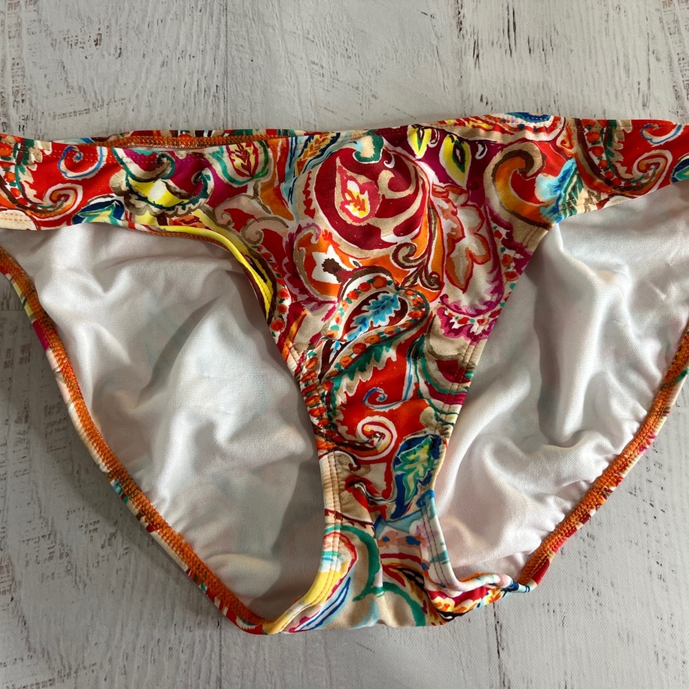 Women’s Lauren Ralph Lauren Vibrant Paisley Swim Bottoms, nwt, size 10